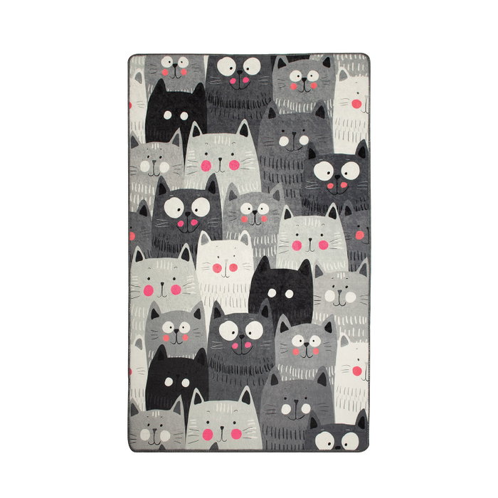 Conceptum Alfombra Cats - Grey 140 x 190 cm